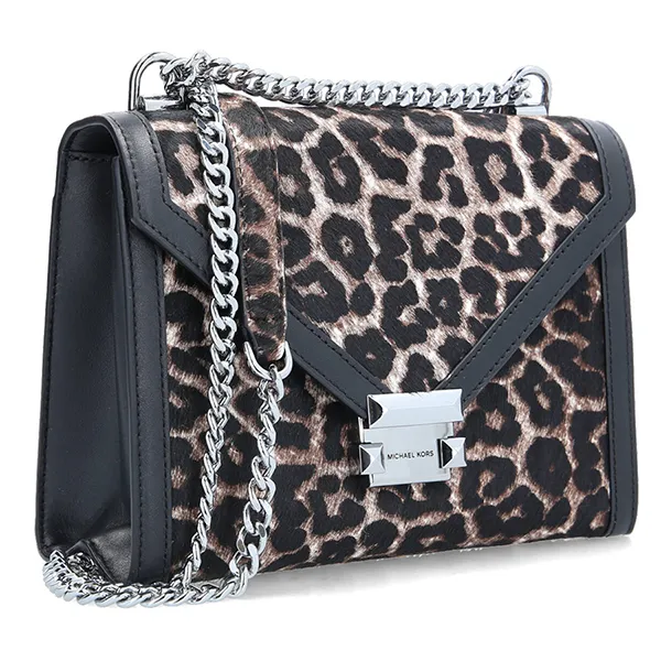 Túi Đeo Chéo Michael Kors MK Leather Messenger Bag/Shoulder Bag Whitney 30F9UWHL7H Màu Đen
