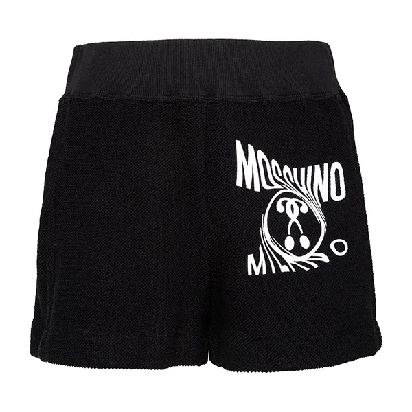 Quần Shorts Moschino Couture With Moschino Logo Print T0335 0528 1555 Màu Đen - Thời trang - Vua Hàng Hiệu