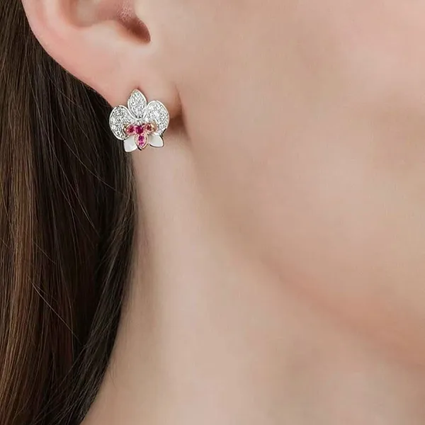 Khuyên Tai Sunlight Corundum S30033-C9M-01 Màu Bạc Tím - Trang sức - Vua Hàng Hiệu
