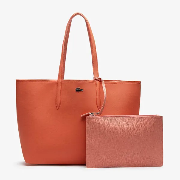 Túi Tote Lacoste Women's Anna Reversible Bicolour Tote Bag Màu Cam