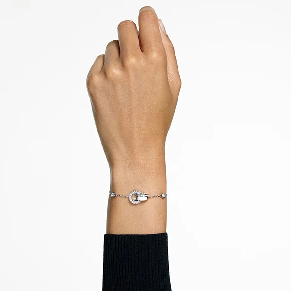 Vòng Đeo Tay Swarovski Hollow Bracelet White, Rhodium Plated 5636499 Màu Trắng - Trang sức - Vua Hàng Hiệu