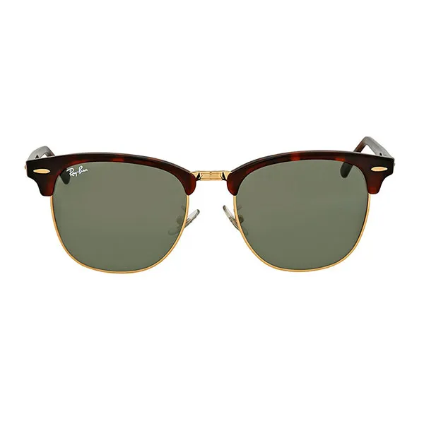 Kính Mát Rayban Clubmaster Classic Green Classic G-15 Square Sunglasses RB3016F W0366 55 Màu Xanh Green