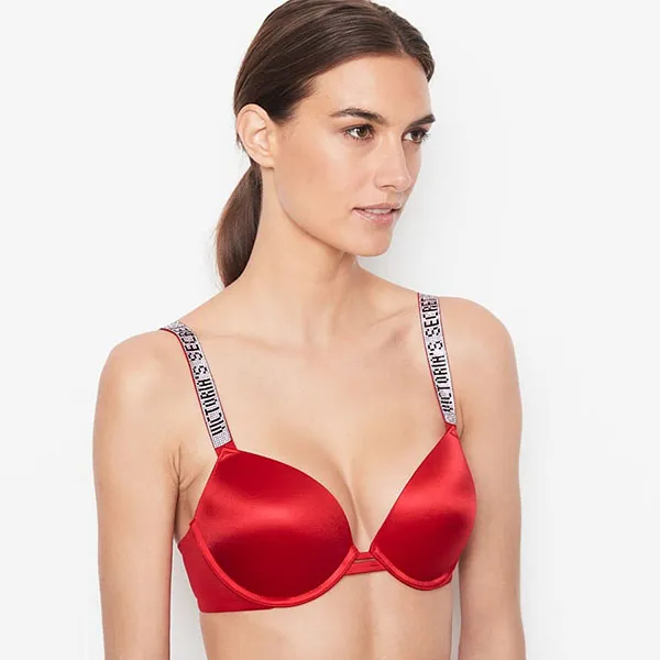 Áo Lót Victoria's Secret Very Sexy Push-Up Bra Dây Đính Đá, Nâng Nhiều 392842KK4 Màu Đỏ Size 32C