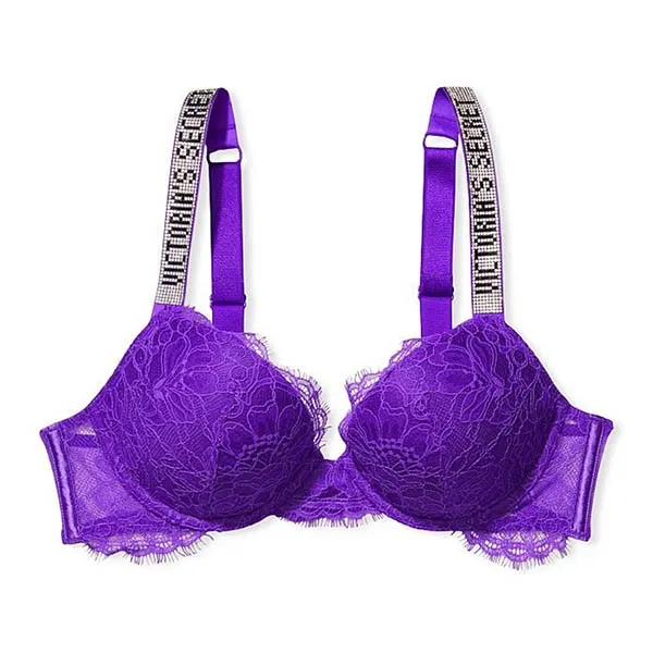 Áo Lót Victoria's Secret Very Sexy Ren, Dây Đá Chữ Logo 409167QCJ Màu Tím Size 32B