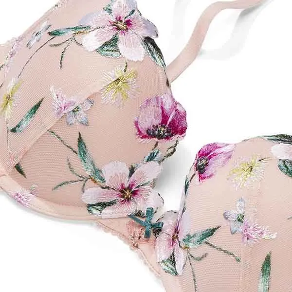 Áo Lót Victoria's Secret Dream Angels Ren Lưới, Nâng Vừa 125019QB6 Màu Hồng Nhạt Size 32B