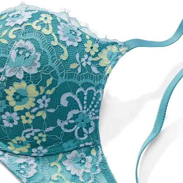 Áo Lót Victoria's Secret Dream Angels Ren, Nâng Vừa 125072QB5 Màu Xanh Lam Size 32B