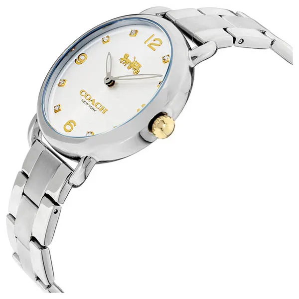 Set Đồng Hồ Nữ Coach Delancey Gift Set Women's Watch 14000056 Màu Bạc