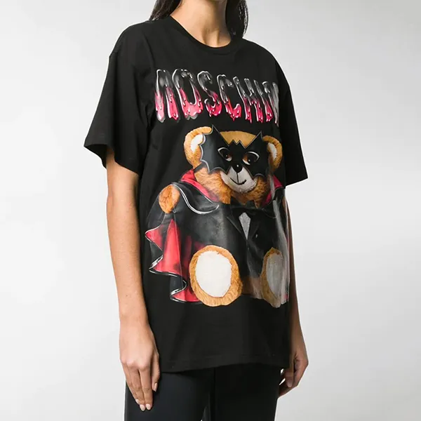 Áo Phông Moschino Batman Teddy V0712 0540 1555 Màu Đen - Thời trang - Vua Hàng Hiệu