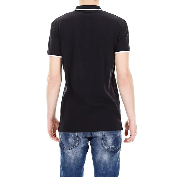 Áo Polo Balmain Logo Patch RH10008-J006 Màu Xanh Navy