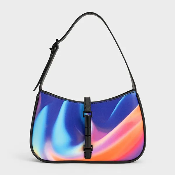 Túi Đeo Vai Nữ Charles & Keith CNK Cesia Holographic Shoulder Bag 20151158 Phối Màu