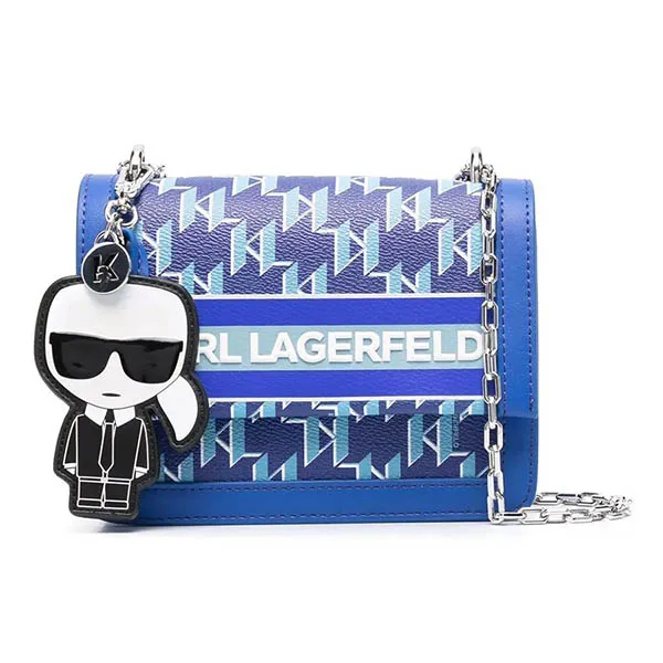 Túi Đeo Chéo Karl Lagerfeld K/Ikonik Crossbody Bag Màu Xanh Blue
