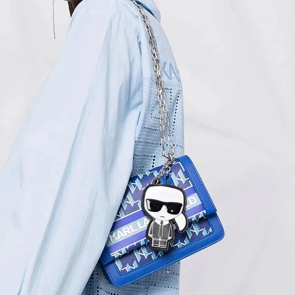 Túi Đeo Chéo Karl Lagerfeld K/Ikonik Crossbody Bag Màu Xanh Blue