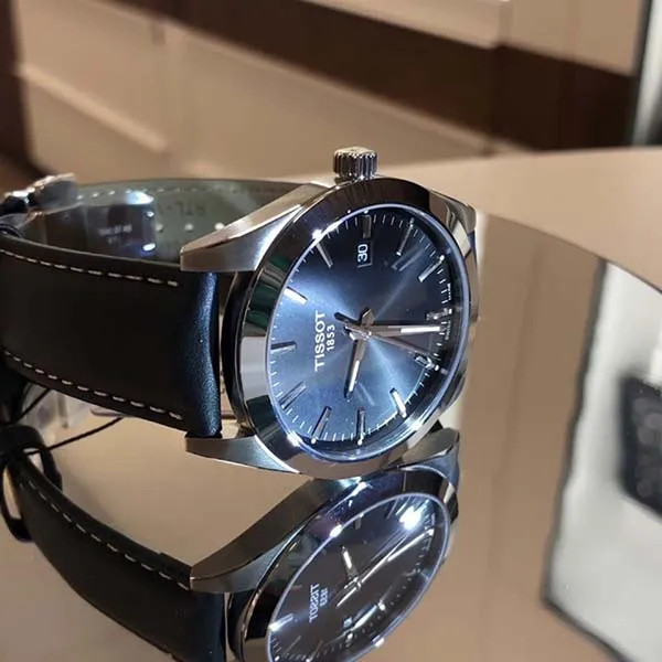 Đồng Hồ Nam Tissot Gentleman T127.410.16.051.00 40mm Màu Bạc Đen