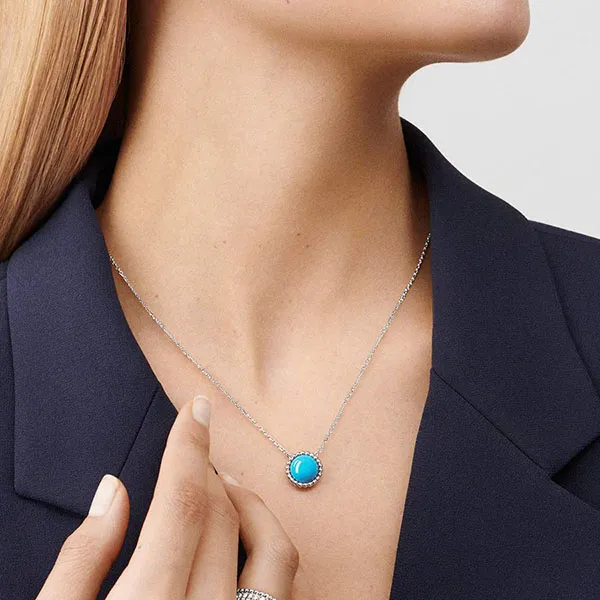 Dây Chuyền Jewery Luxury Perle'e Couleurs Turquoise 18k White Gold Màu Vàng Trắng - Trang sức - Vua Hàng Hiệu