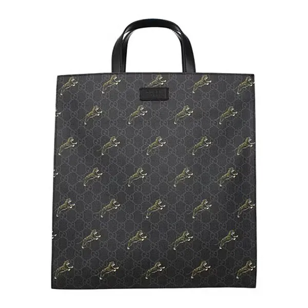 Túi Tote Gucci GG Supreme Canvas Shopper Tote Bag In Black - Túi xách - Vua Hàng Hiệu