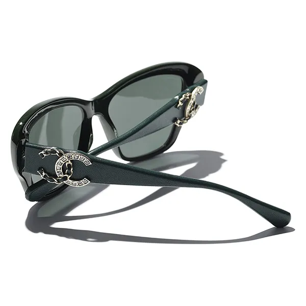 Kính Mát Chanel Butterfly Sunglasses CH5457QB 17023H Màu Xanh Green - 5