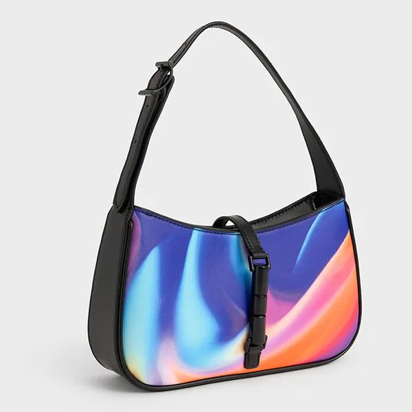 Túi Đeo Vai Nữ Charles & Keith CNK Cesia Holographic Shoulder Bag 20151158 Phối Màu
