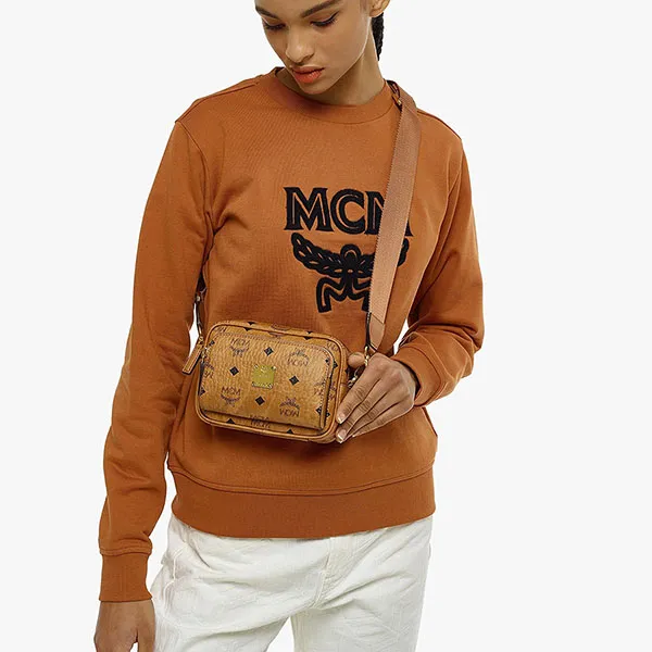 Túi Đeo Chéo MCM Aren Crossbody In Visetos MMRAAKC03CO001 Màu Nâu - Túi xách - Vua Hàng Hiệu