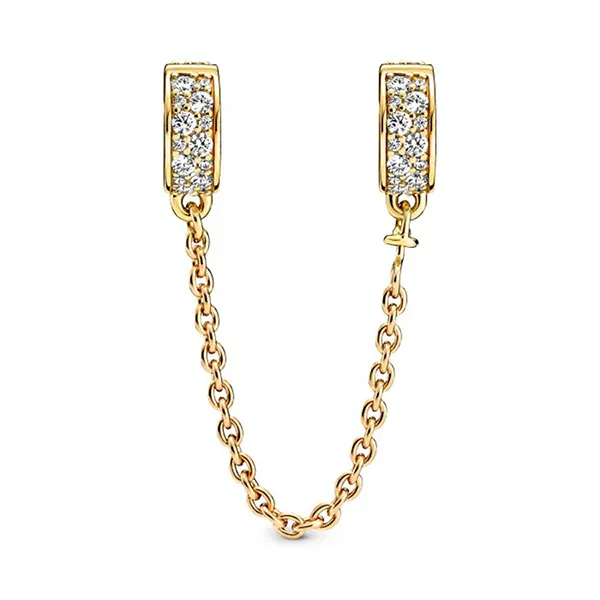 Hạt Vòng Charm Pandora Timeless Women's Gold Plated Metal 766322C01-05 Màu Vàng