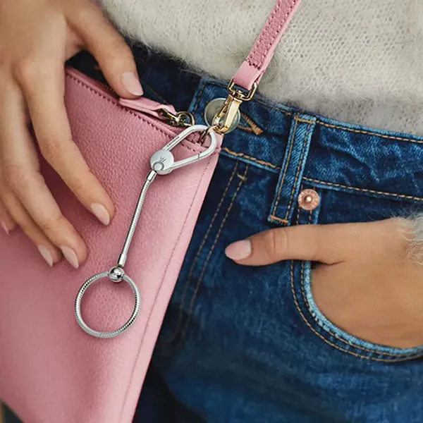 Hạt Vòng Charm Pandora Moments Medium Bag Holder 399571C00 Màu Bạc