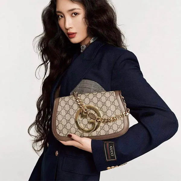 Túi Đeo Chéo Gucci Blondie Shoulder Bag Màu Nâu Be - Túi xách - Vua Hàng Hiệu