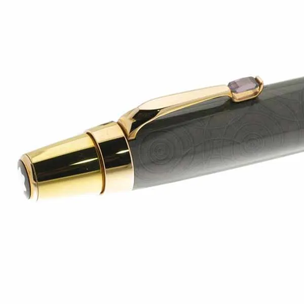 Bút Bi MontBlanc Boheme Piroutte Lilas Ballpoint Pen 103797 Màu Than Phối Vàng - Bút viết - Vua Hàng Hiệu