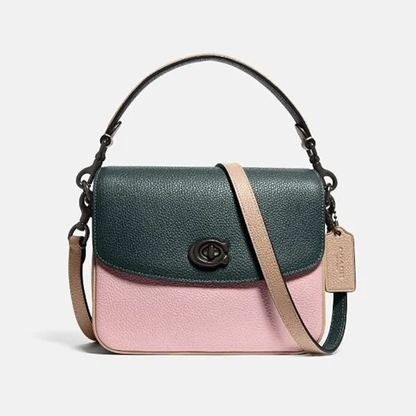 Túi Đeo Chéo Coach 89088 Cassie 19 Colorblock Pine Green Aurora Multi Màu Xanh Hồng