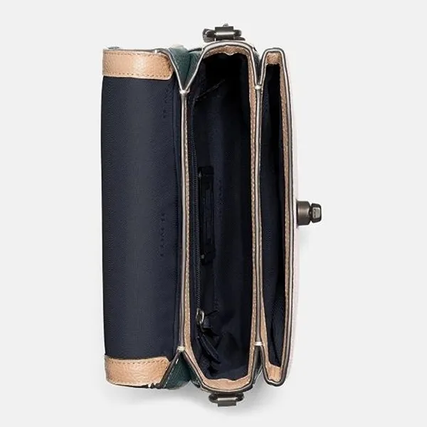 Túi Đeo Chéo Coach 89088 Cassie 19 Colorblock Pine Green Aurora Multi Màu Xanh Hồng