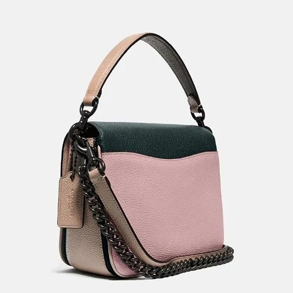 Túi Đeo Chéo Coach 89088 Cassie 19 Colorblock Pine Green Aurora Multi Màu Xanh Hồng