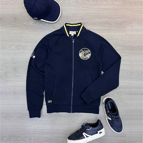 Áo Nỉ Nam Lacoste Men's Miami Open Croc Graphic Jacket Màu Xanh Navy Size XXS - Thời trang - Vua Hàng Hiệu