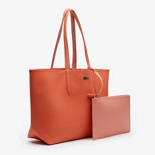 Túi Tote Lacoste Women's Anna Reversible Bicolour Tote Bag Màu Cam