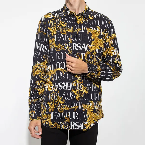 Áo Sơ Mi Versace Jeans Couture Patterned Shirt 73GAL2R0 NS153 G89 Phối Màu Size 48