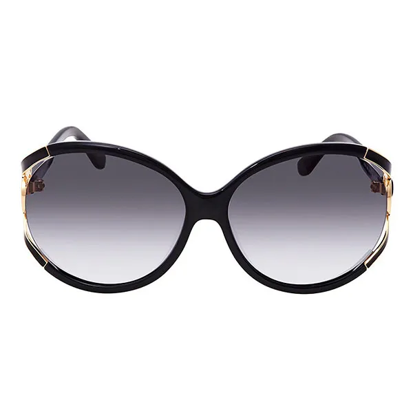 Kính Mát Salvatore Ferragamo Round Sunglasses SF600S 001 61 Màu Xám Gradient