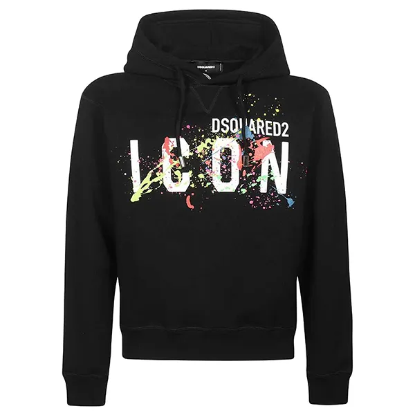 Áo Hoodie Dsquared2 Icon Splatter S79GU0072 S25516 900 Màu Đen - Thời trang - Vua Hàng Hiệu