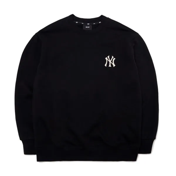 Áo Nỉ Sweater MLB Big Logo Overfit Sweatshirt New York Yankees 3AMTC0114-50BKS Màu Đen