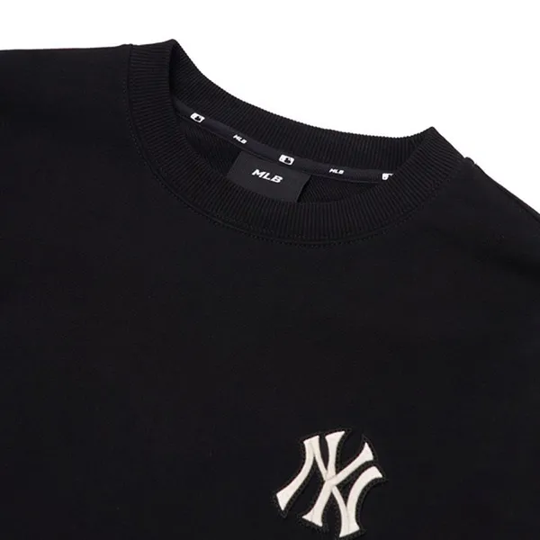 Áo Nỉ Sweater MLB Big Logo Overfit Sweatshirt New York Yankees 3AMTC0114-50BKS Màu Đen