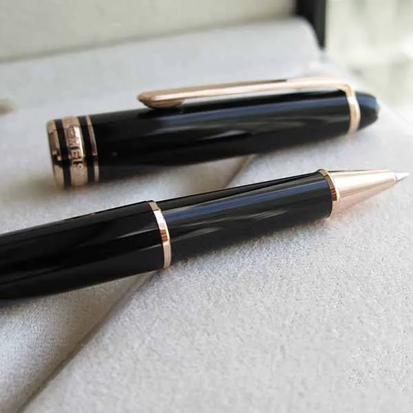Bút Dạ Bi Montblanc Meisterstuck Rose Gold-Coated Rollerball MB112678 Màu Đen