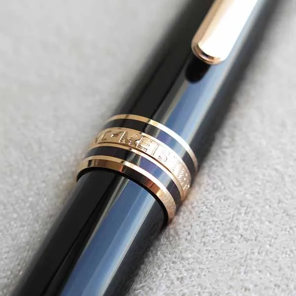 Bút Dạ Bi Montblanc Meisterstuck Rose Gold-Coated Rollerball MB112678 Màu Đen