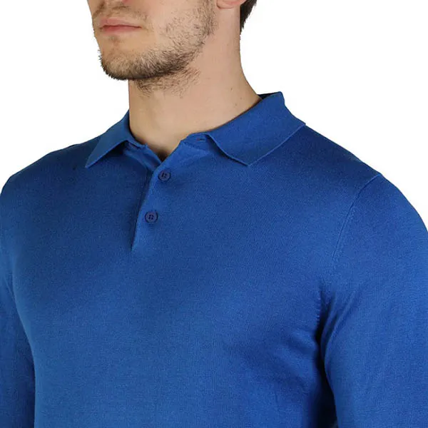 Áo Len Nam Tommy Hilfiger Polo Dài Tay Màu Xanh Dương Size S