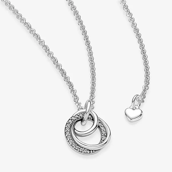 Dây Chuyền Pandora Family Always Encircled Pendant Necklace 391455C01 Màu Bạc