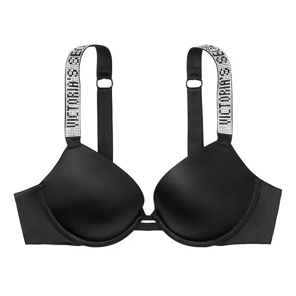 Áo Lót Victoria's Secret Very Sexy Push-Up Bra Dây Đính Đá 392842JTX Màu Đen Size 32B