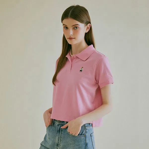 Áo Polo WHOAU Steve Crop WHHAC2436F Màu Hồng - Thời trang - Vua Hàng Hiệu