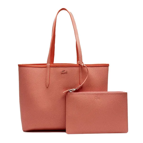 Túi Tote Lacoste Women's Anna Reversible Bicolour Tote Bag Màu Cam