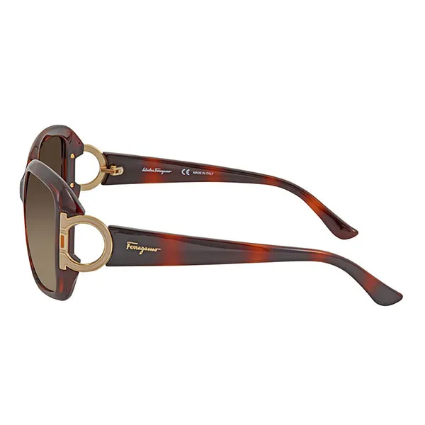 Kính Mát Salvatore Ferragamo Rectangular Ladies Sunglasses SF666S Màu Nâu Gradient - 4