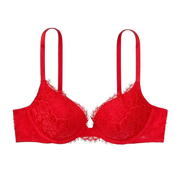 Áo Lót Victoria's Secret Dream Angels Push-Up Bra Ren, Nâng Vừa 402665KK4 Màu Đỏ Size 32A