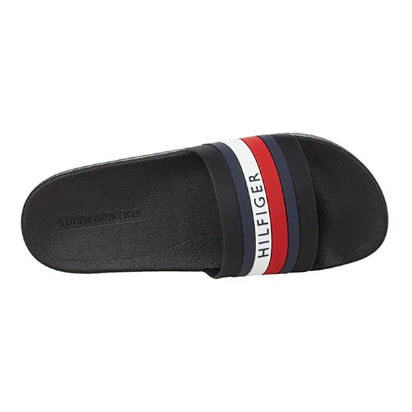 Dép Tommy Hilfiger Slide Riker Black Phối Màu Size 43