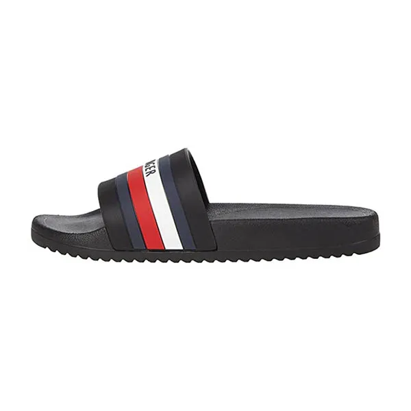 Dép Tommy Hilfiger Slide Riker Black Phối Màu Size 43