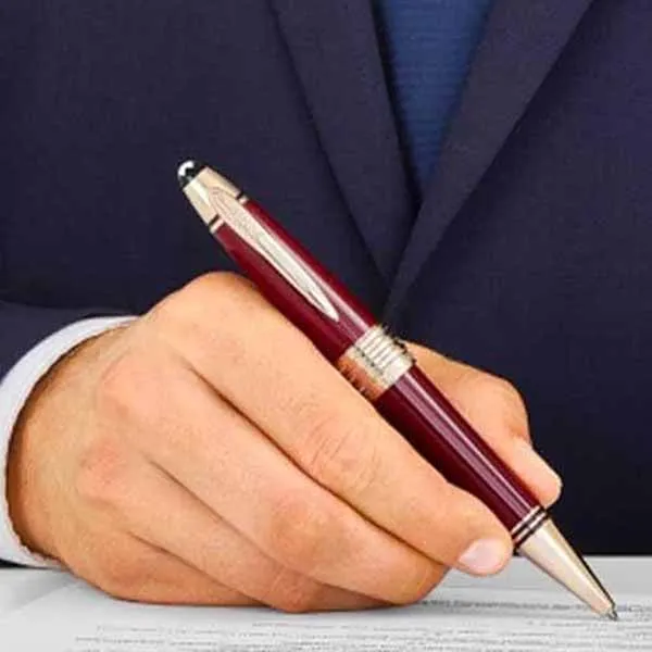 Bút Bi Montblanc John F. Kennedy Special Edition Burgundy Ballpoint Pen 118083 Màu Đỏ - Bút viết - Vua Hàng Hiệu
