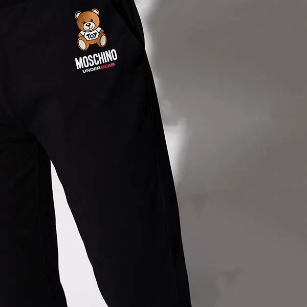 Bộ Quần Áo Nỉ Moschino Underwear Sweatshirt Màu Đen