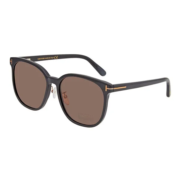 Kính Mát Tom Ford Brown Square Unisex Sunglasses FT0801K 01E 59 Màu Nâu - Kính mắt - Vua Hàng Hiệu